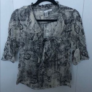 DVF silk blouse